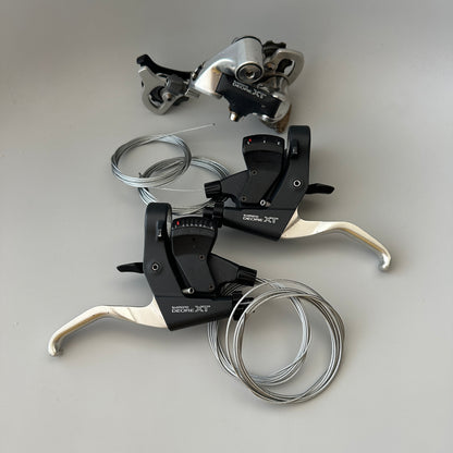Shimano Deore XT Shifters ST-M739 + Rear Derailleur RD-M739 Retro MTB Set Japan